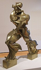 Umberto Boccioni: A térbeli folytonosság egyedi formái (1913)