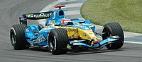 Alonso (Renault) qualifying at USGP 2005.jpg
