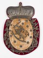 Coat of arms of Finland from the canopy of the throne of Emperor Alexander I used in the Diet of Porvoo from 1809.
