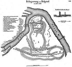 Map of the siege