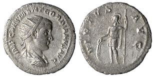 silver antoninianus of Gordian III