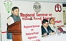 Former Union Minister for Consumer Affairs, Food and Public Distribution Shri Sharad Yadav delivering his inaugural speech at Regional Seminar on National Food Agencies "Challenges of the New Millennium" in New Delhi