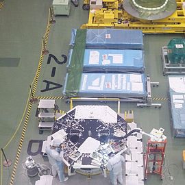 Integration of flight hardware at a JAXA facility in Tsukuba, Japan