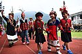 Paiwan and Rukai people in Sandimen, Pingtung County, Taiwan celebrate a harvest festival in traditional dress