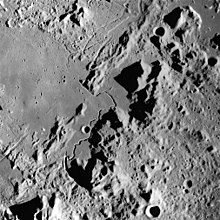Part of the lunar surface