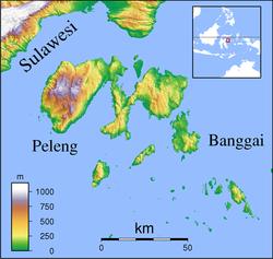 Banggai Laut Regency is located in Banggai Islands