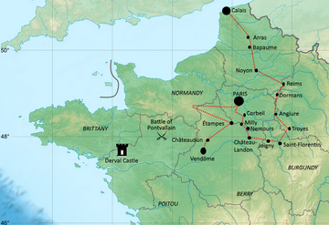 Robet Knolles' campaign in France August-Sept. 1370.png