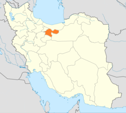 Покраината Техеран во рамките на Иран