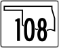 State Highway 108 marker