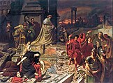 18 ביולי 64: השרפה הגדולה של רומא. ציור משנת 1861