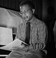 Image 5 Billy Strayhorn Photograph credit: William P. Gottlieb; restored by Adam Cuerden Billy Strayhorn (November 29, 1915 – May 31, 1967) was an American jazz composer, pianist, lyricist, and arranger, best remembered for his long-time collaboration with bandleader and composer Duke Ellington that lasted nearly three decades. Though classical music was Strayhorn's first love, his ambition to become a classical composer went unrealized because of the harsh reality of a black man trying to make his way in the world of classical music, which at that time was almost completely white. He was introduced to the music of pianists like Art Tatum and Teddy Wilson at age 19, and the artistic influence of these musicians guided him into the realm of jazz, where he remained for the rest of his life. This photograph of Strayhorn was taken by William P. Gottlieb in the 1940s. More selected pictures