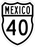 Federal Highway 40 shield