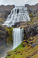 1. A Dynjandi folyó legnagyobb vízesése, a Fjalfoss Izland Vestfirðir kerületében (javítás)/(csere)