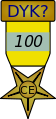 {{The 100 DYK Creation and Expansion Medal}} – Award for (100) or more creation and expansion contributions to DYK.