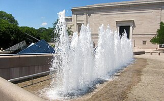 Fountain in West Building plaza (2010)