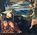 „Naujiena Tanacho žmonai (apie Samsono gimimą)“ (apie 1555-58, Tiseno-Bornemiso muziejus, Madridas)