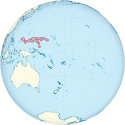 Локација на СД Микронезија