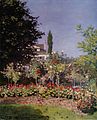 “สวนดอกไม้ที่แซ็งตาแดร็ส” (Flowering Garden at Sainte-Adresse) – ค.ศ. 1866, พิพิธภัณฑ์ดอร์เซ, ปารีส, ประเทศฝรั่งเศส
