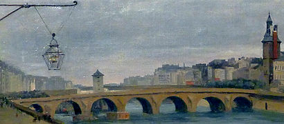 Il ponte nel 1830, dettaglio d'una tela di Corot - museo Carnavalet
