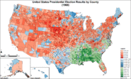 Presidential election results by county
