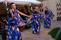 Rwandan dancers wearing imishanana