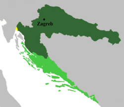 Lokacija Trojedne Kraljevine Hrvatske, Slavonije i Dalmacije