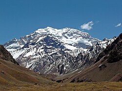 Aconcagua, a hegylánc legmagasabb pontja
