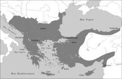 The Byzantine Empire during the reign of Manuel I Komnenos in 1180.