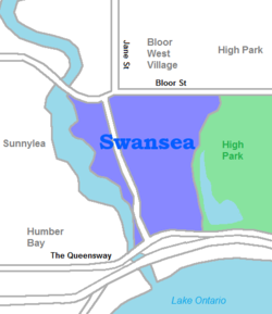 Swansea neighbourhood map