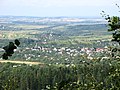Вигляд із замкової гори на Добромиль та околиці (на обрії — місто Перемишль)