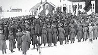 Ryska soldater i Dalkarby i mars 1917