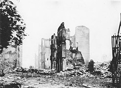Guernica tras el bombardeo del 26 de abril de 1937.