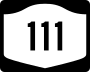 New York State Route 111 marker