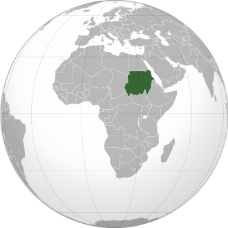 Sudan haritadaki konumu