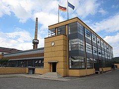 Early Modern architecture: The Fagus Factory (Alfeld, Germany), 1911, by Walter Gropius