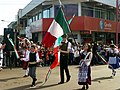 Italian Argentines during the opening parade of the Immigrant's Festival in Oberá, Misiones.