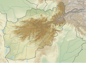 アフガニスタン地滑り災害の位置（アフガニスタン内）