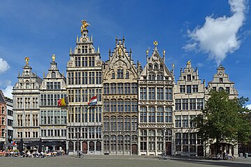 16th-century guildhalls at the Grote Markt