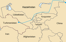 The route of the gas pipeline