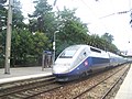 Потяг TGV на антібському вокзалі