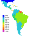 Image 7Countries in Latin America by date of independence (from History of Latin America)