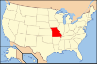 Localisation du Missouri