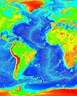 Image 41False color map of ocean depth in the Atlantic basin (from Atlantic Ocean)