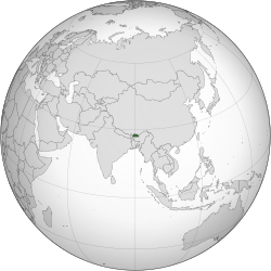 Vị trí của Bhutan