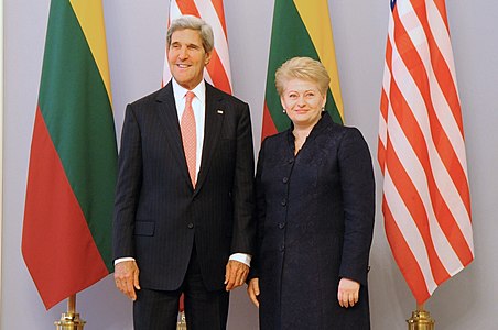 Даля та Державний секретар США Джон Керрі, Вільнюс, 7 вересня 2013