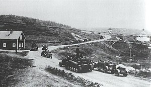 Висування колон військової техніки німецьких і фінських військ на Мурманськ. Липень 1941