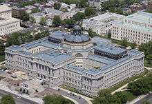 Aerial photograph of the Thomas Jefferson Building by Carol M. Highsmith