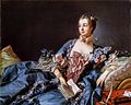 مدام بومبادور ، عشيقة لويس الخامس عشر من فرنسا ، حوالي عام 1750