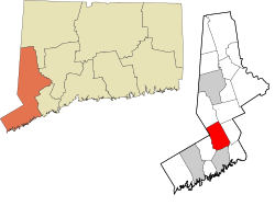 Wilton's location within the Western Connecticut Planning Region and the state of Connecticut