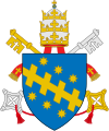 Clement VIII (Ippolito Aldobrandini, 1592–1605), used the coat of arms of the Aldobrandini family of Florence